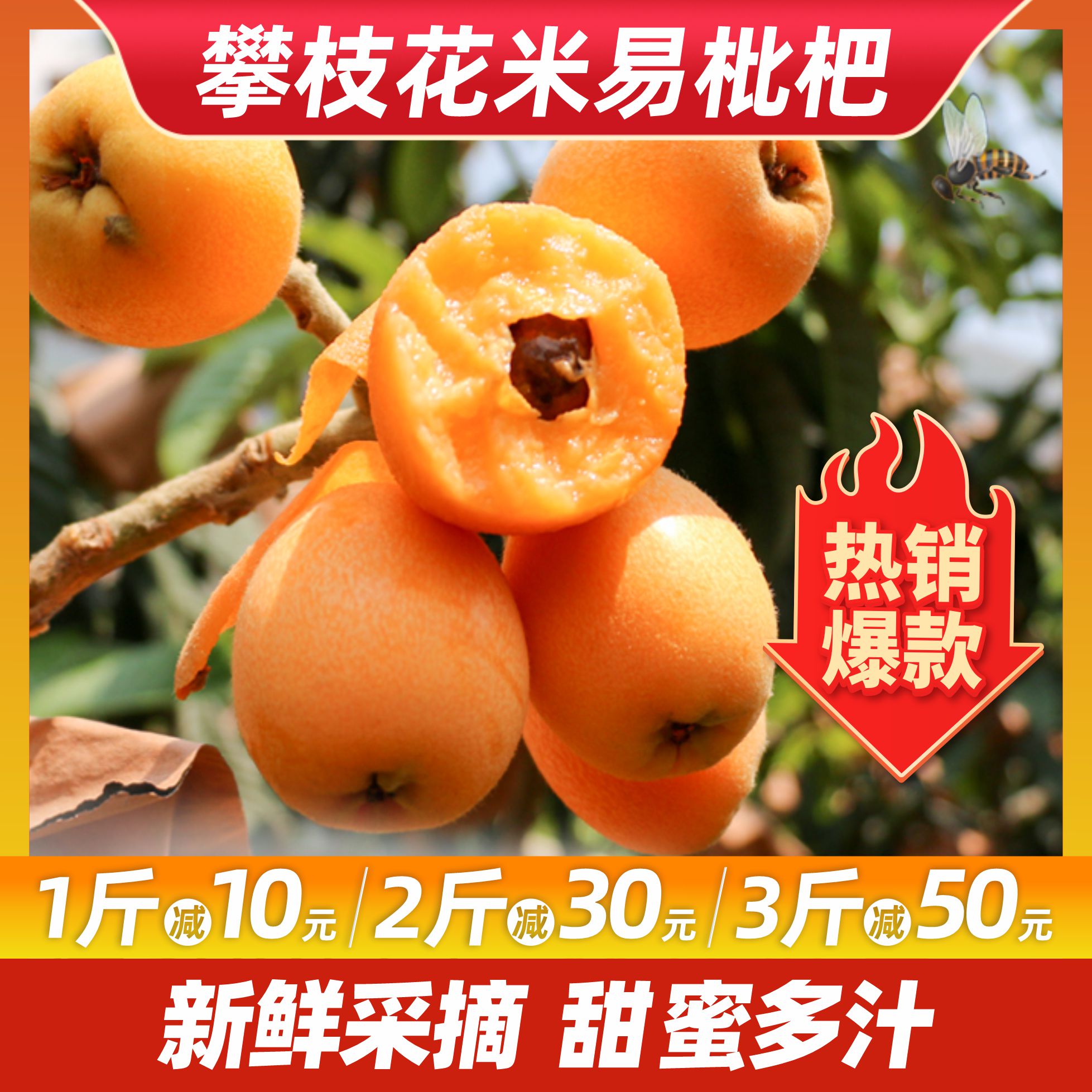 新鲜四川枇杷1斤孕妇水果攀枝花米易琵琶小果包邮当季龙宫果甜蜜