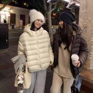 新国标90白鸭绒外出短款 排骨款 正品 爆款 连帽外套 羽绒服2025新款