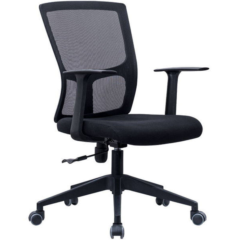 简约电脑椅子舒适久坐职员办公椅升降靠背弓形会议家用护腰靠背椅