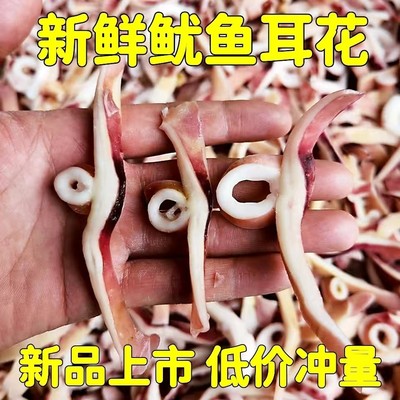鱿鱼条新鲜冷冻无冰鱿鱼耳条花