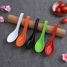 25只装高档彩色密胺塑料家用调羹1