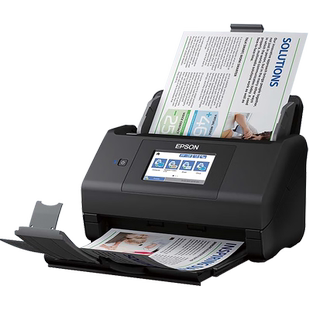 EPSON爱普生 ES-580W 扫描仪馈纸式高速彩色文档合同自动连续进纸识别纸张双面扫描无线网络WIFI可扫A3尺寸