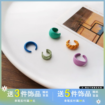 韩国气质糖果夏季网红ins风耳夹