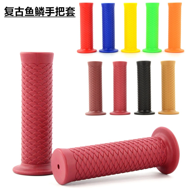 摩托车改装配件复古手把套400SR400哈雷复古手把胶转把 厂家直销