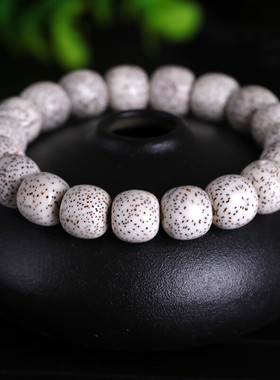 豆蔻时光海南星月菩提子精品高抛毛感料桶珠文玩木手串 12x11mm