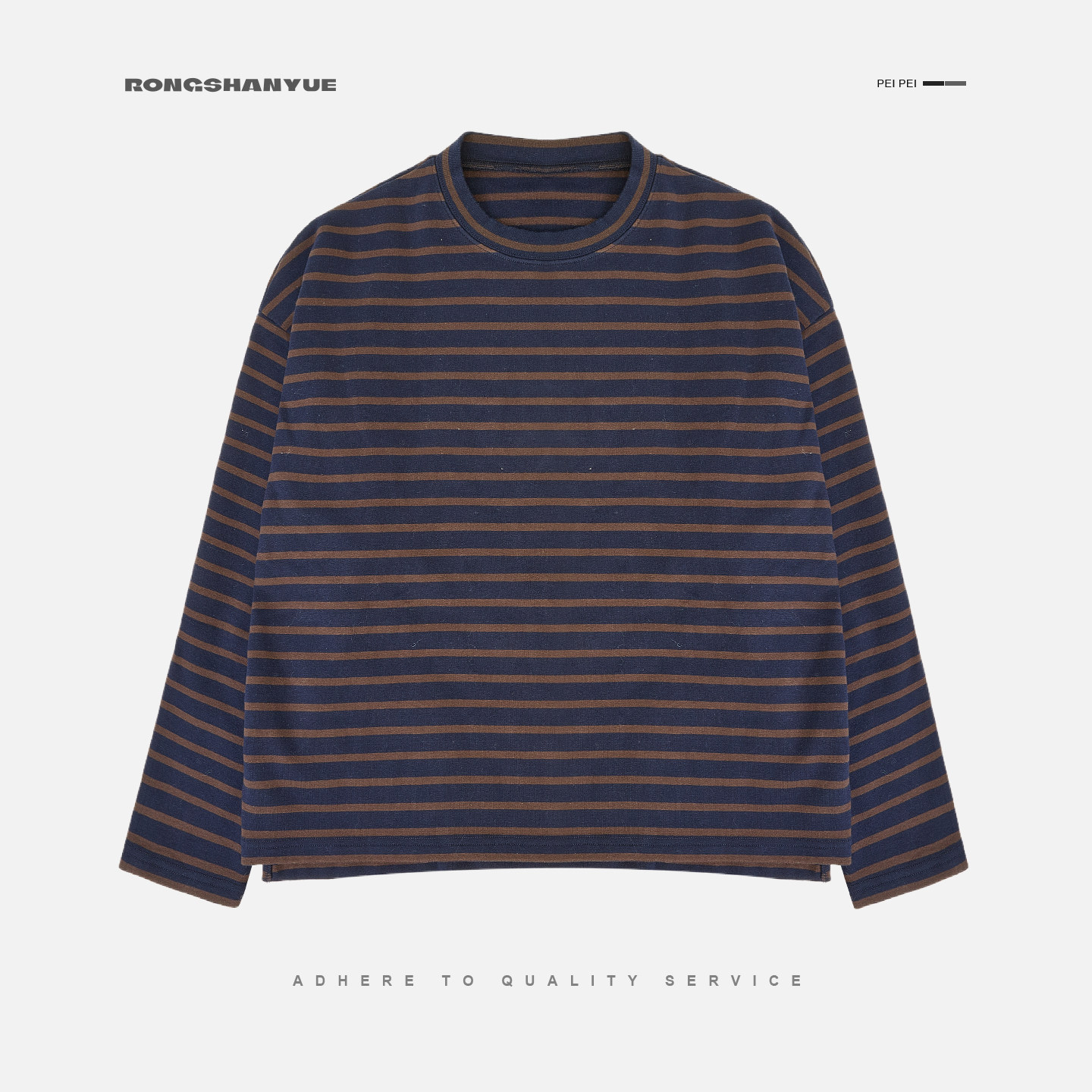 Rongshanyue条纹打底衫上衣女2025秋冬季拼色长袖针织衫A1678,女装/女士精品,毛针织衫,淘宝优惠券,粉丝福利购,淘宝优惠卷