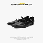 单鞋 玛丽珍女2025年新款 一字带浅口平底芭蕾舞鞋 B1199