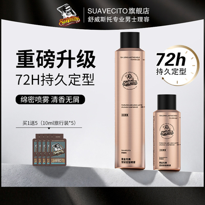 SUAVECITO舒威斯托骷髅头黑金无畏坚韧定型发胶持久保湿喷雾啫喱
