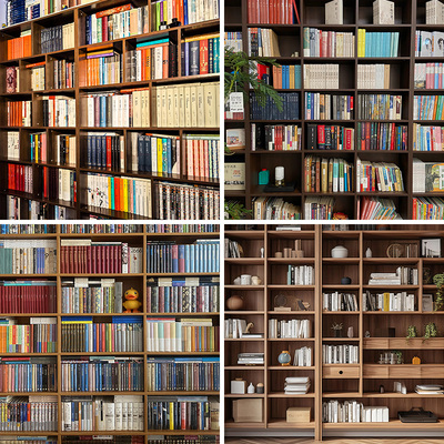 书架直播背景布办公室简约高清知识讲解坐播3d立体墙布书橱书房多风格高档高清直播背景布卧室书柜口播室内