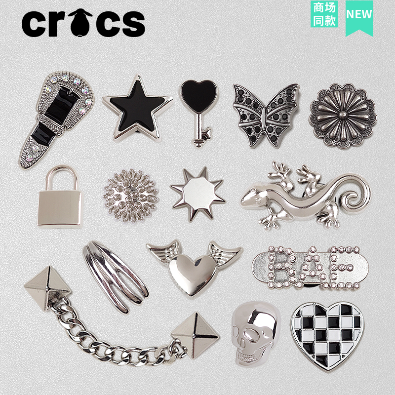 crocs洞洞鞋花鞋扣配件Ins朋克风