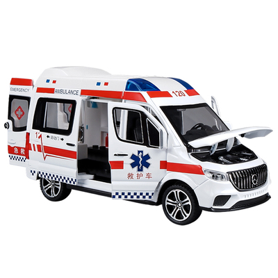 超大号合金救护车玩具车男孩120急救车医生救援汽车模型儿童女孩