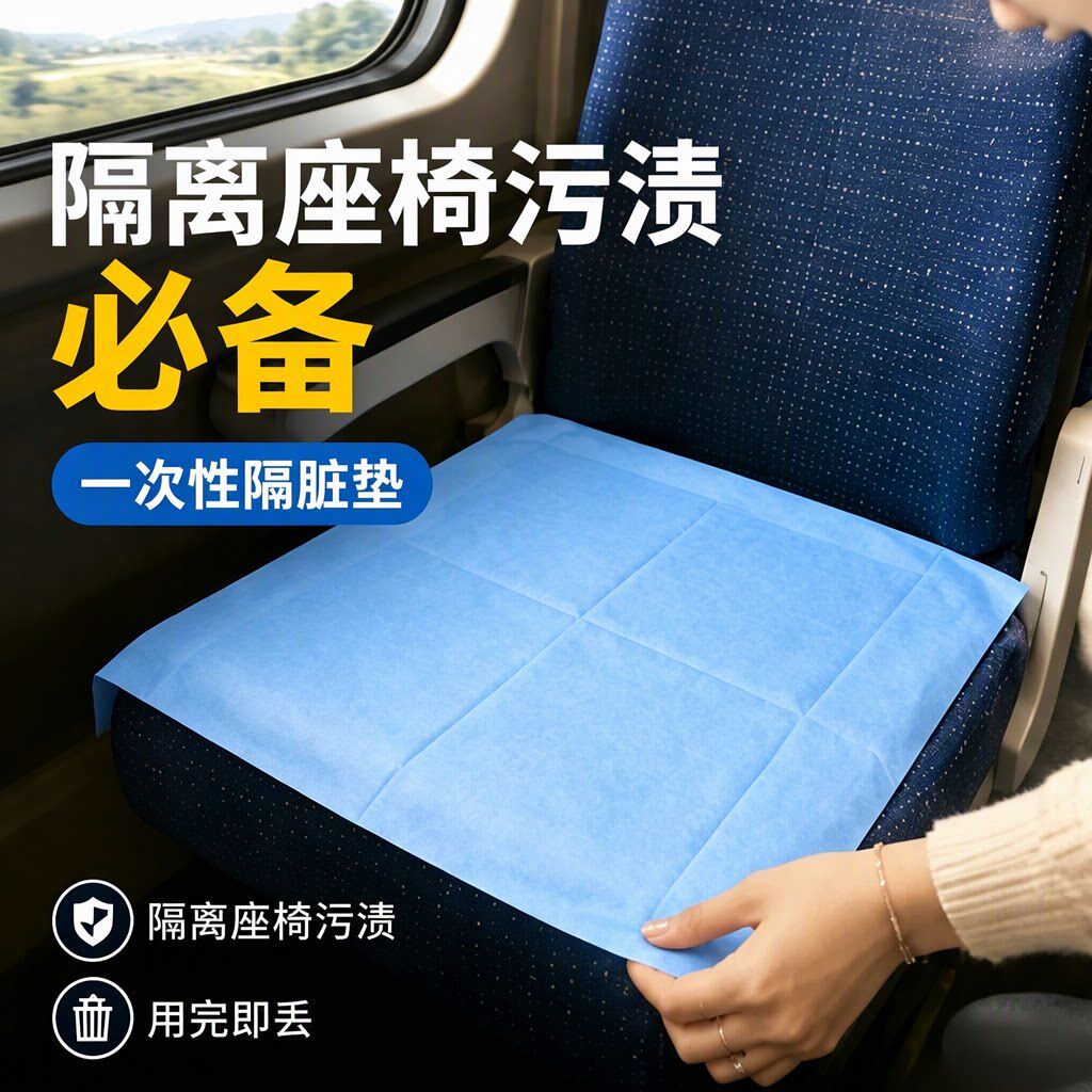 一次性加厚隔脏座椅垫动车大巴隔离座套汽车火车飞机座位套便携装