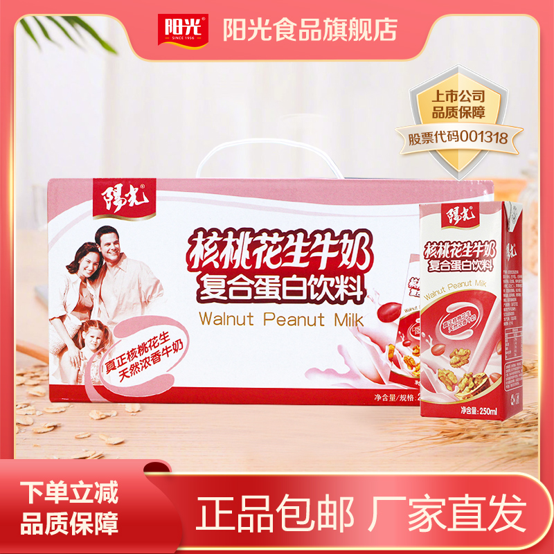 核桃花生250ml早餐奶含乳饮料