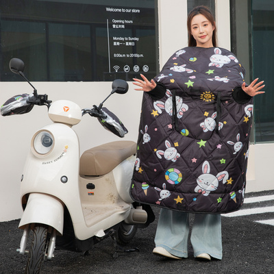 喏粒分体式电动车挡风被冬季加厚