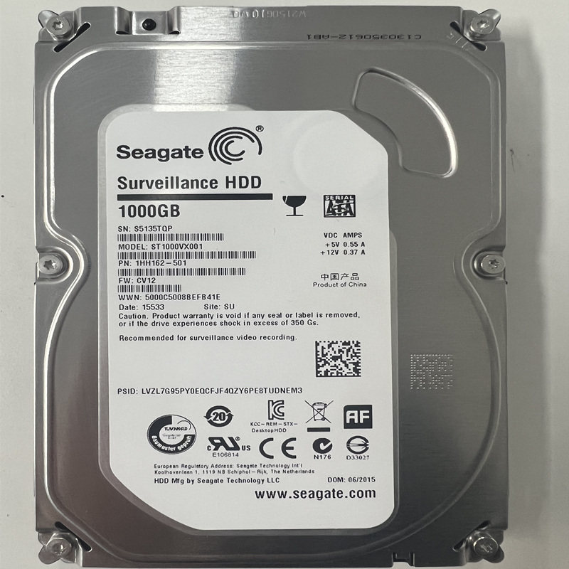 二手 希捷1TB ST1000VX001/000台式机硬盘1T 