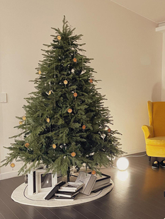 圣诞树家用ins风彷真加密带灯场景布置手工diy圣诞节装饰品小摆件