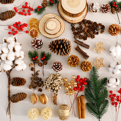 圣诞节装饰品圣诞树小挂饰小松果