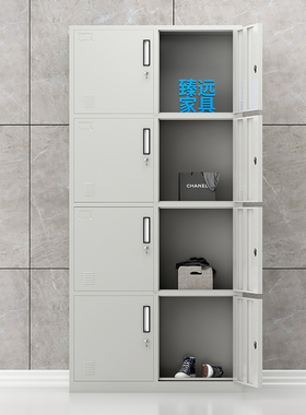 臻远 8门更衣柜 ZY-KLP-G080 H1800*W850*D390 (灰白色)