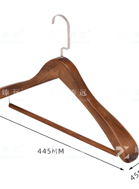 臻远ZY-LYJ-39实木衣架展示挂衣架子木头衣架 4.5吊杆款