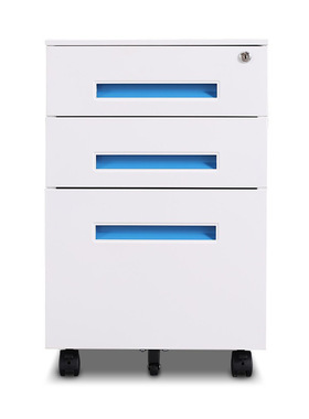 臻远 ZY-ST-GH509 蓝色内嵌拉手活动柜 500*390*600 蓝色