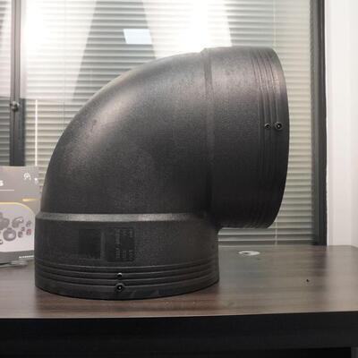 PE电熔直接工厂直发PE给水管配件HDPE管件电熔90°弯头L400