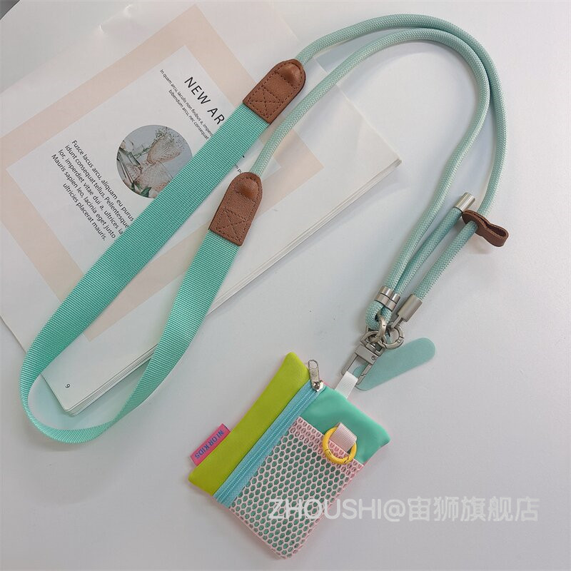 挎宽版手机挂绳多巴胺零钱包包收纳斜可调节防丢斜挎耐用长款挂脖高端通用宽肩带挂链ccd相机旅游户外男女款图片