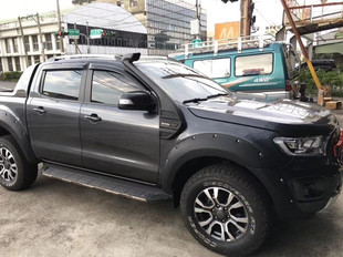 适用12-21福特RANGER T6T7T8皮卡改装泰版轮眉加宽挡泥板轮拱防刮