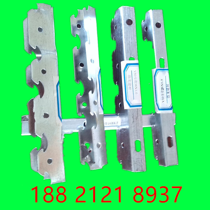 新U型卡式轻钢龙骨石膏板硅酸钙板吊顶墙体隔断V37龙骨架全套配件