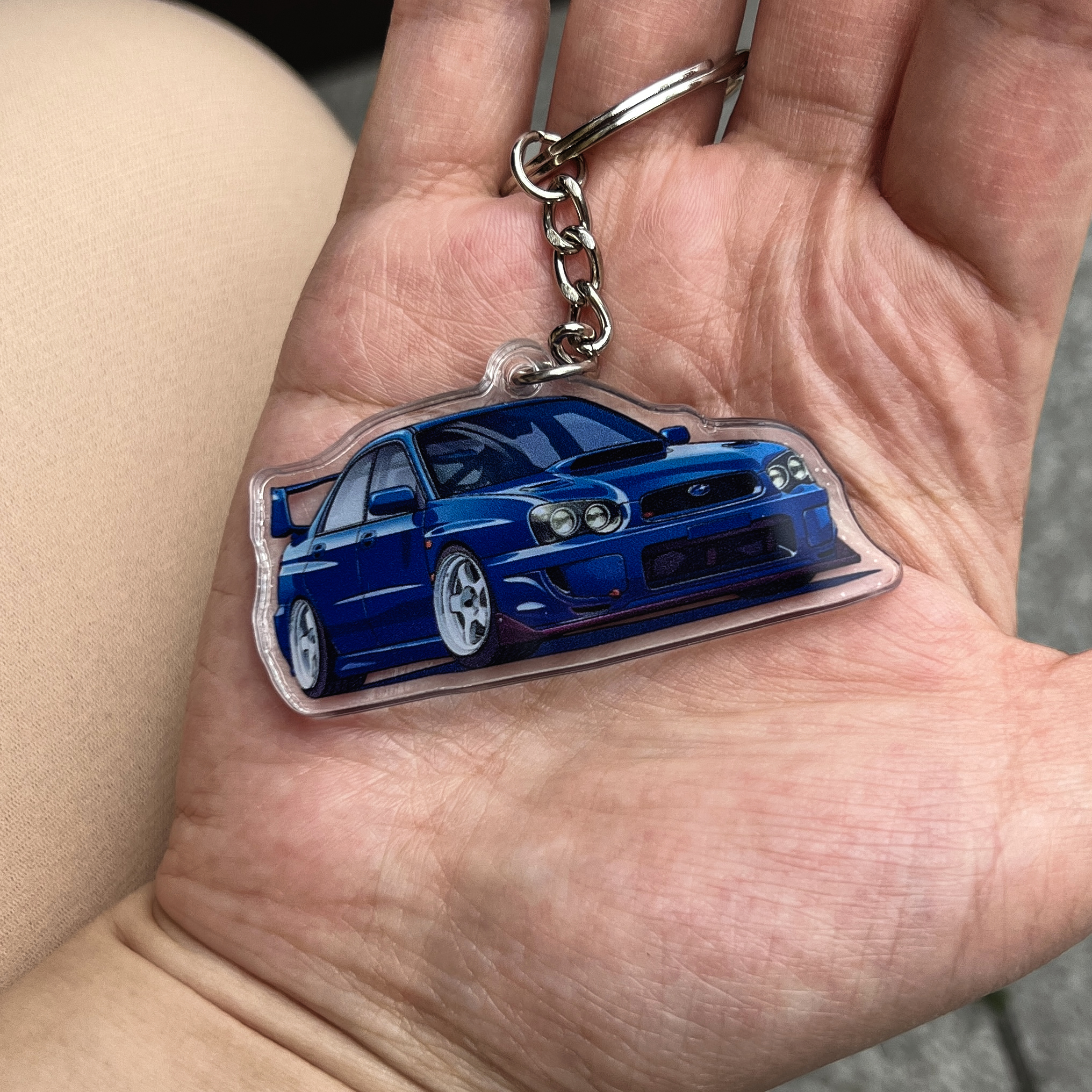 汽车亚克力钥匙扣双层定制钥匙扣