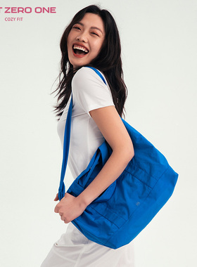 COZY FIT女款蓝色休闲运动包大容量托特包2025年新款手提单肩包