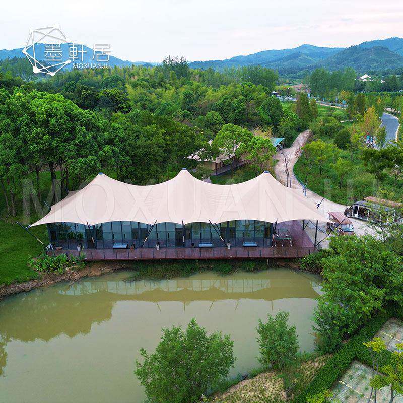 户外豪华多峰酒店帐篷旅游度假村篷房轻奢民宿帐篷高端餐饮帐篷