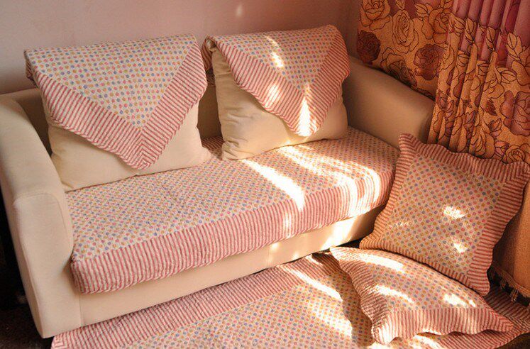 复古彩点纯棉布艺防滑沙发垫 飘窗垫 韩式小清新沙发罩 床边垫子|msdalam kategori rumah Fabrik, kusyen/Upholstery/kusyen sofa, kusyen sofa - dari Buy2taobao.com untuk memberikan perkhidmatan ejen Taobao profesional membeli