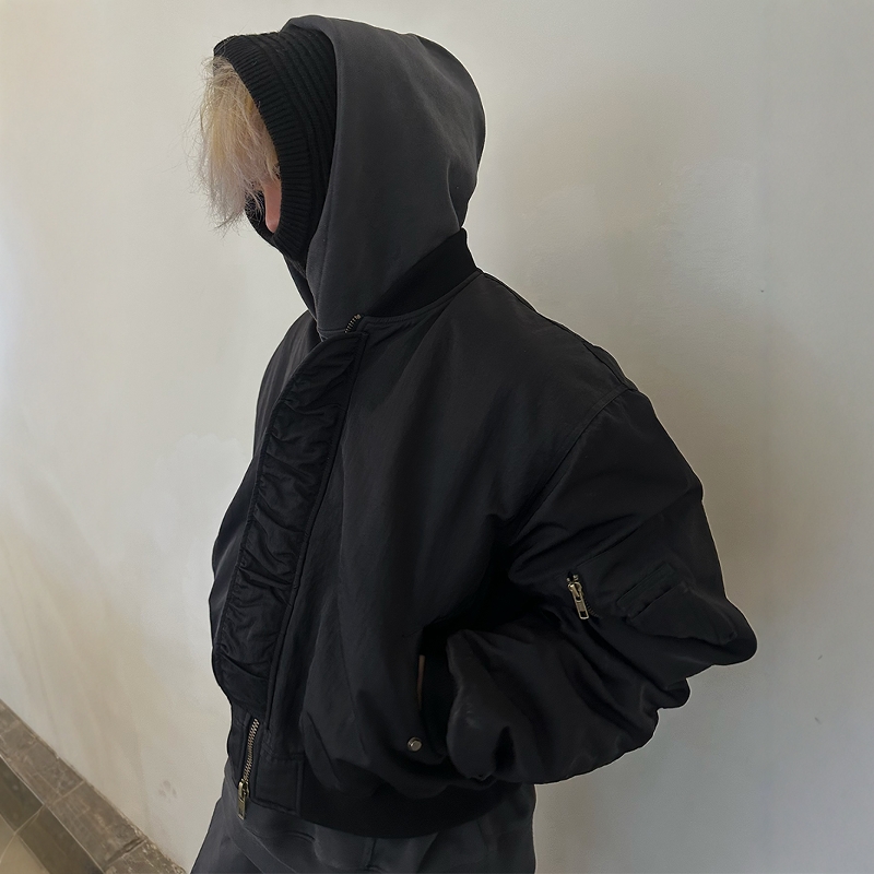 美式复古棉服外套保暖空军夹克