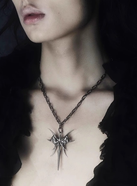 链条拼接项链小众异形挂坠项链