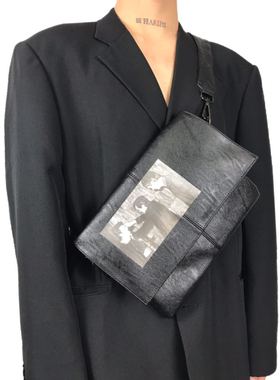 WithoutMe/1of remake暗黑小众JOY DIVISION朋克乐队黑色斜挎包