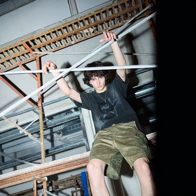 休闲工装设计感小众宽松七分裤子