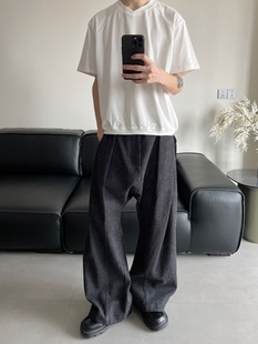 WithoutMe/REBELTOREBEL双色凉感抑菌索罗娜短袖异形领口螺纹下摆