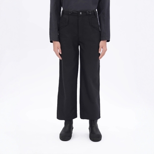 PRODUCTION天丝暗光垂感简约百搭抽绳九分裤 ETHEREAL Without