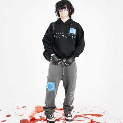 加厚卫衣卫裤帽衫套装保暖空气层