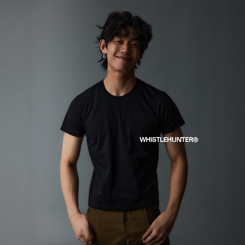 亲肤纯棉打底定制皮牌修身短袖