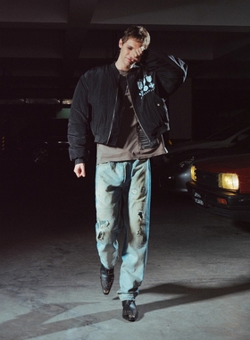 Without Me/RICHILL MELANCHOLY 25AW 勋章印花空军夹克棉服外套