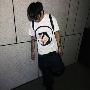 Without Me/NO PATIENT 【恶搞】Aphex Twin正肩白色男女同款短袖