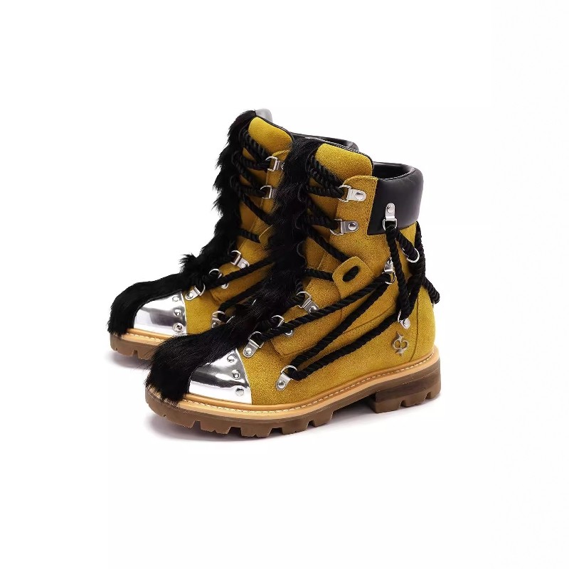 Without Me/LE LOSANGE欧美保暖疯狂绑带莫西干马丁靴固特异