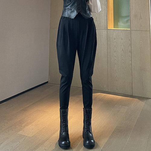 哈伦裤女2026新款春休闲萝卜靴裤