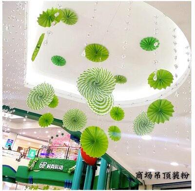 生日派对背景墙装饰纸花扇