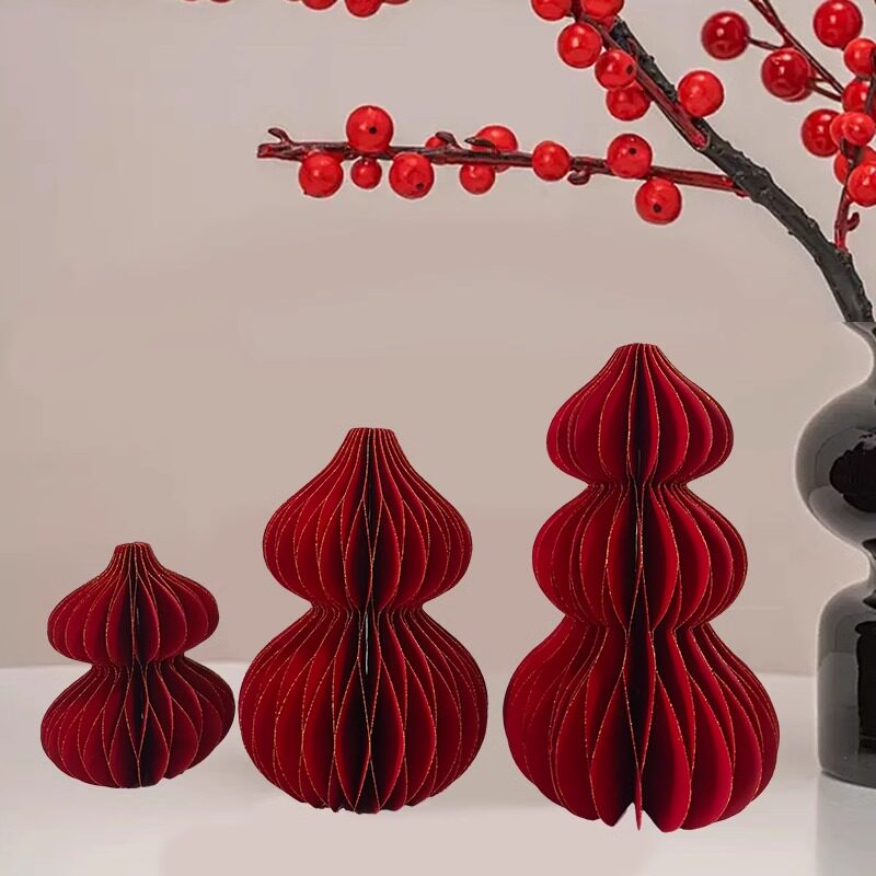 折纸葫芦福禄摆件立体创意纸艺术办公室文玩客厅居家乔迁新婚装饰