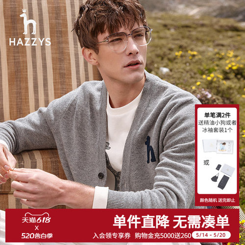100%外套Hazzys针织衫