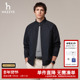 秋季 男士 保暖时尚 Hazzys哈吉斯男装 通勤长袖 夹克休闲外套男上衣潮