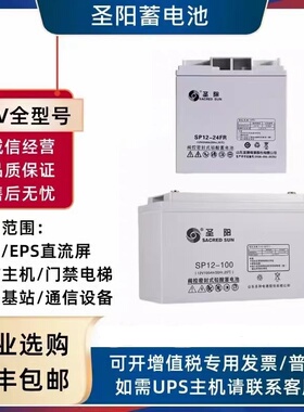 圣阳蓄电池SP12-24FR/12V18A20A24A38A40A65A100AH直流屏UPS消防