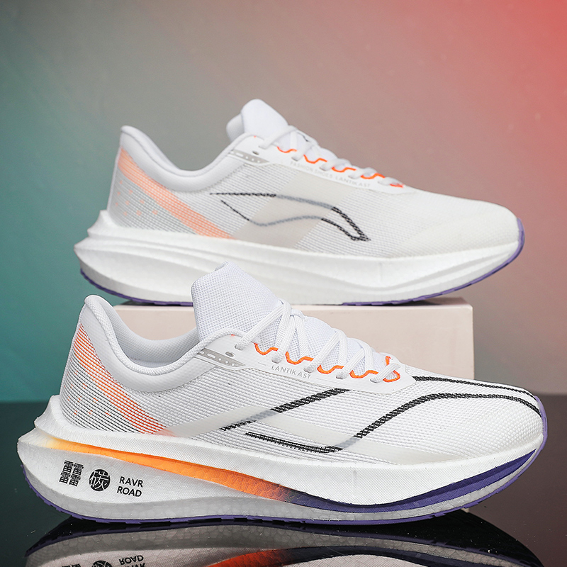 飞电3C跑步鞋男网面透气防滑超轻减震田径竞速女生儿童运动鞋会响